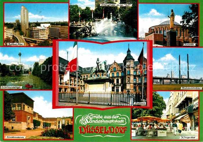 Duesseldorf Berliner Allee Rathaus Rheinkniebruecke