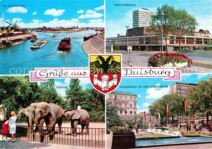 Duisburg Ruhr Kaiserhafen Marcatorhalle Koenigstrasse Tierpark