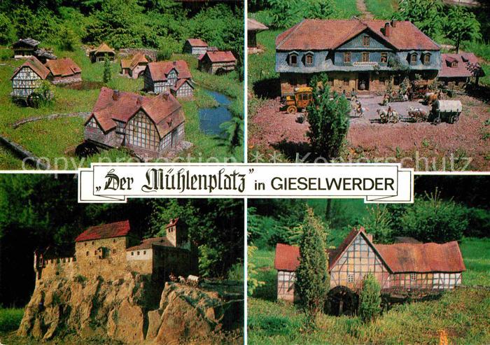 Gieselwerder Muehlenplatz Bauwerk Miniatur