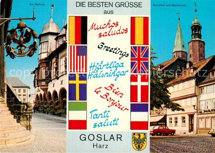 Goslar Rathaus Schuhhof Marktkirche