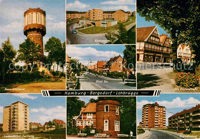 HAMBURG  CITY Bergedorf Lohbruegge Aussichtsturm Kirchgarten Riehl Str.