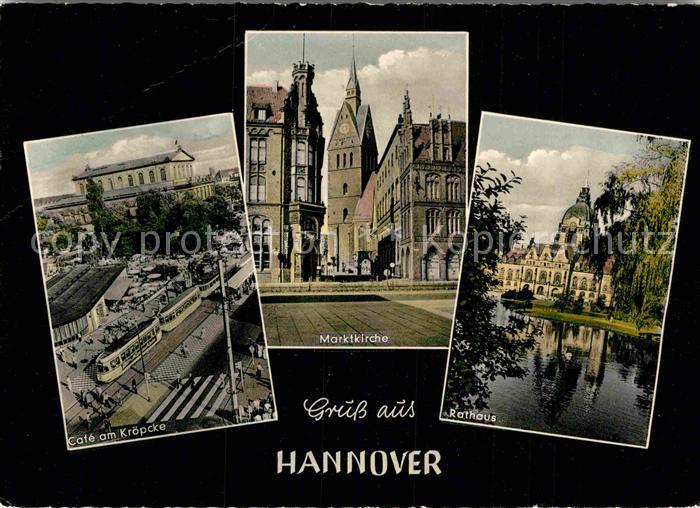 HANNOVER  CITY Kroepke Marktkirche Rathaus