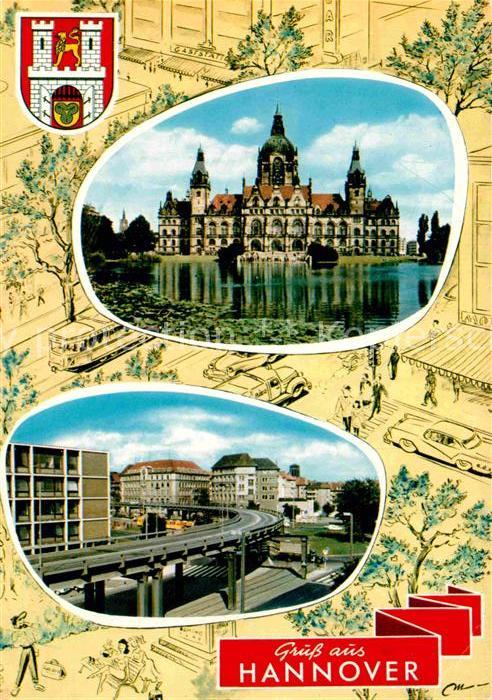 HANNOVER  CITY Schloss Bruecke