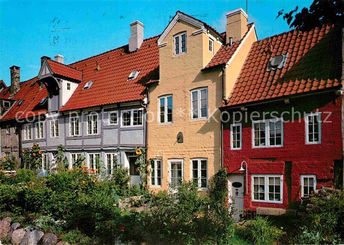 Flensburg Restaurierte Haeuser Segelmacherstrasse