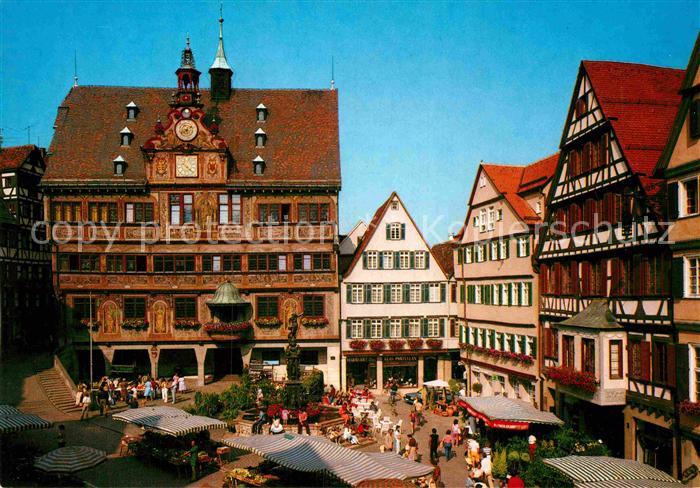 Tuebingen Marktplatz Rathaus