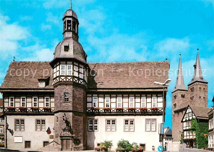 Hoexter Weser Rathaus Kilianskirche