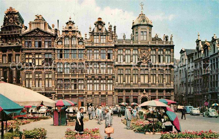 Bruxelles Bruessel Grand Place Le Marché aux Fleurs