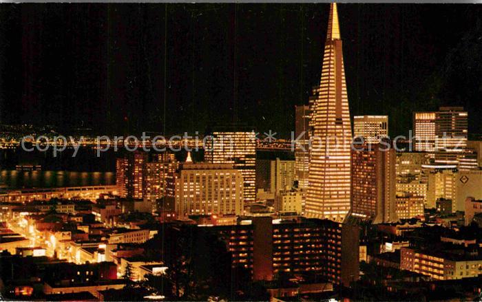 San Francisco California Skyline bei Nacht
