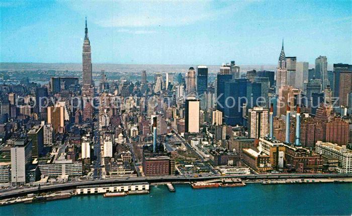 New York City Fliegeraufnahme Midtown Manhatton Skyline