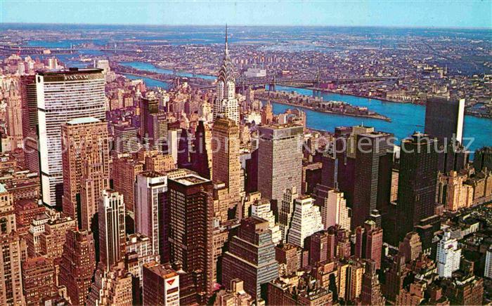 New York City Fliegeraufnahme Isle of Manhattan Skyline