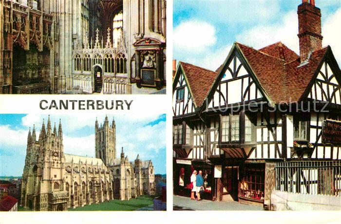 Canterbury Kent Kirche und Fachwerk