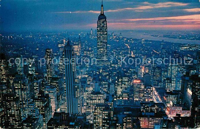 New York City Fliegeraufnahme Skyline with Empire State Building