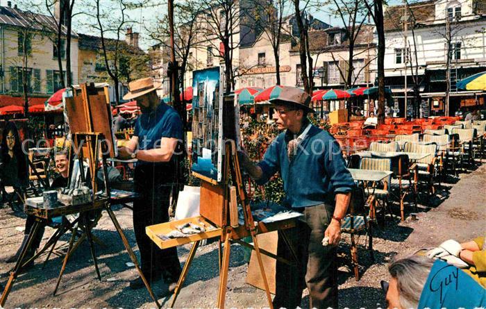 Paris Montmartre Place du Terre et ses peintres