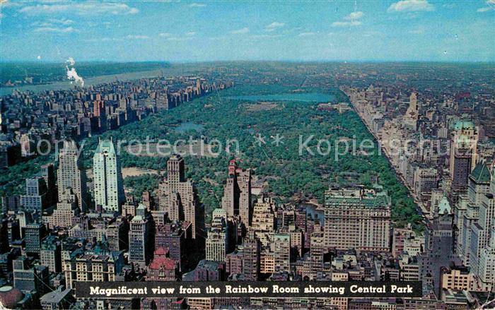 New York City Fliegeraufnahme Skyline with Central-Parl Rainbow Room Rockefeller