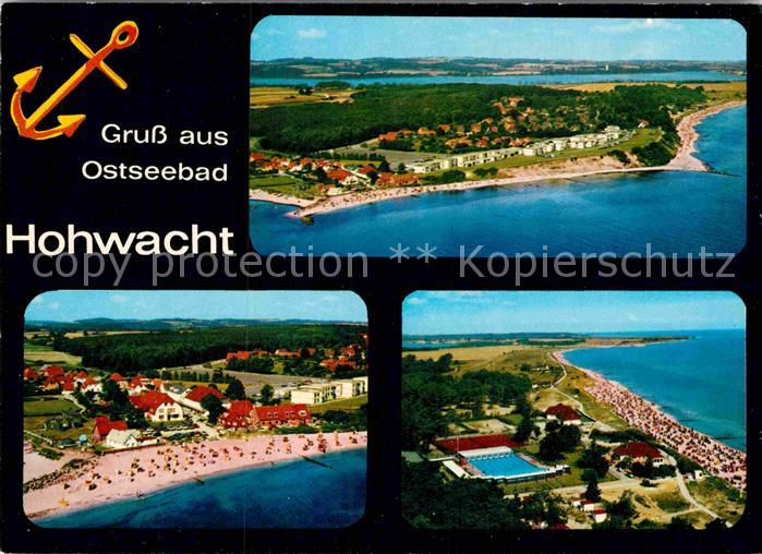 Hohwacht Ostseebad Fliegeraufnahme Strand Freibad
