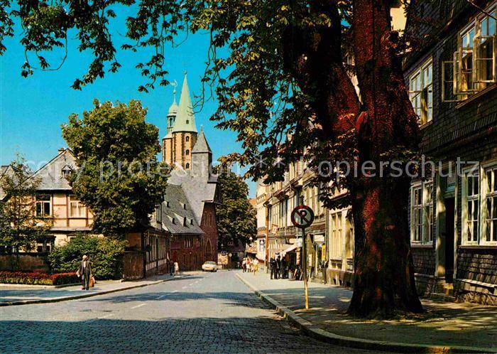 Goslar Ortspartie mit Marktkirche