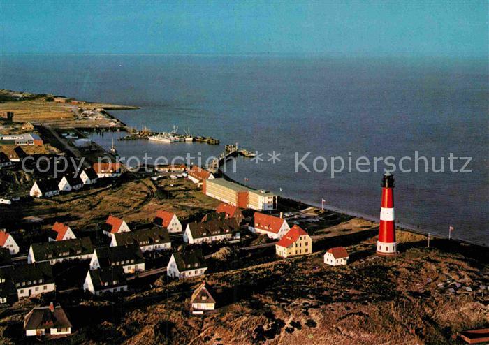 Hoernum Sylt Fliegeraufnahme mit Leuchtturm und Hafen