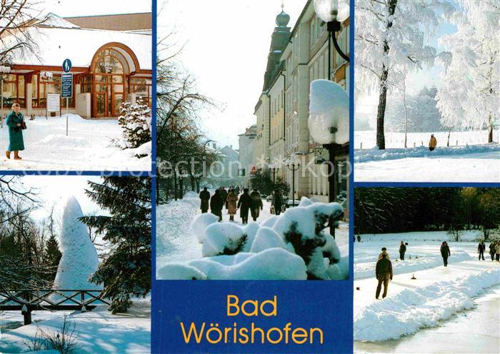 Bad Woerishofen Kneippheilbad im Winter Eisstockschiessen