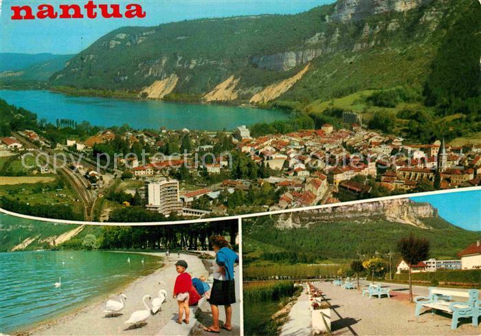 Nantua Fliegeraufnahme Strand Promenade