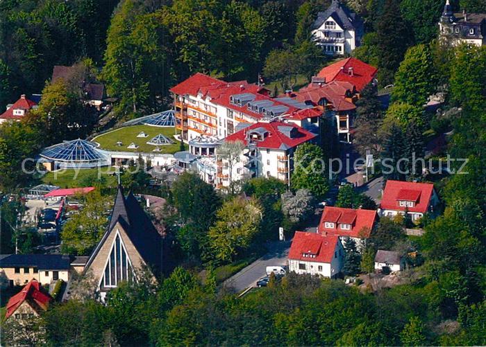 Bad Lauterberg Fliegeraufnahme Wellnessclub Balance  Kirchberg-Klinik-Therme