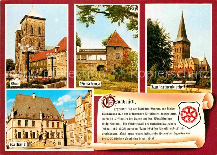 Osnabrueck Dom Vitischanze Katharinenkirche Rathaus