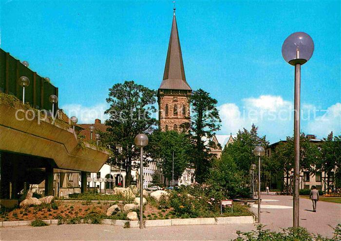 Osnabrueck Blick von Stadthalle auf Katharinenkirche