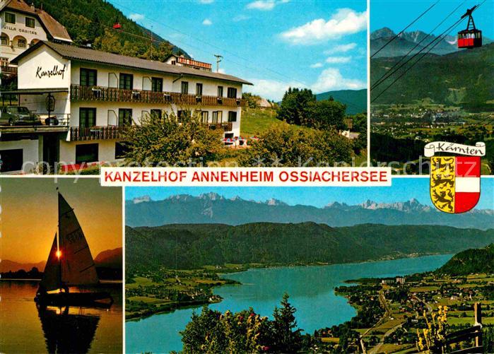 Annenheim Ossiacher See Kanzelhof Seilbahn Fliegeraufnahme