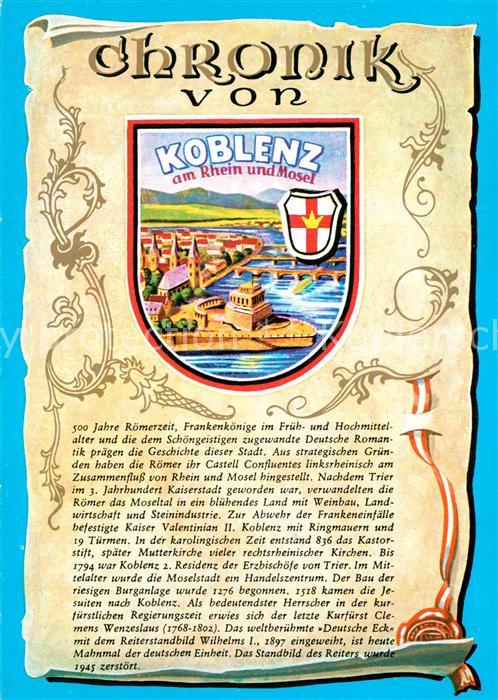 Koblenz Rhein Chronik