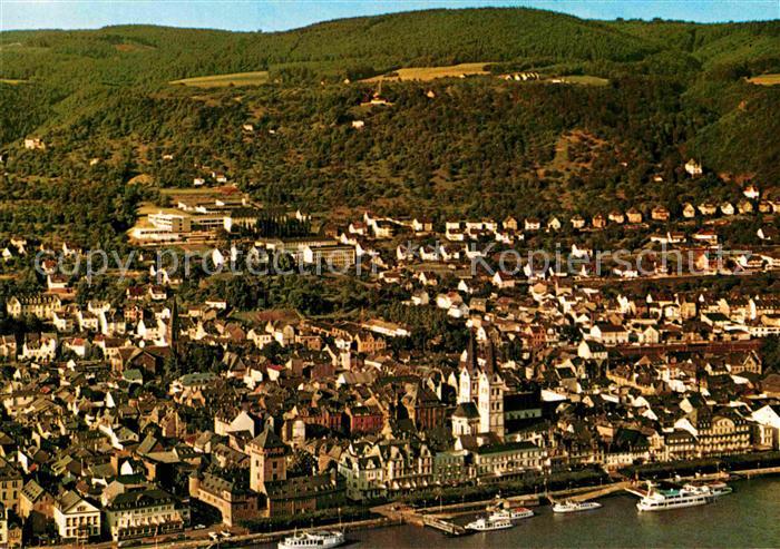 Boppard Rhein Fliegeraufnahme Rheinpartie