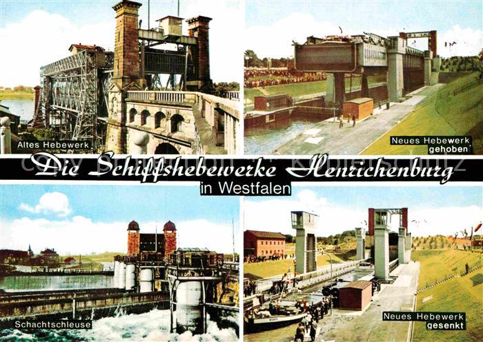 Henrichenburg Schiffshebewerk altes und neues Hebewerk Schachtschleuse