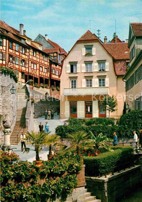 Meersburg Bodensee Steigstrasse beim Baerenbrunnen