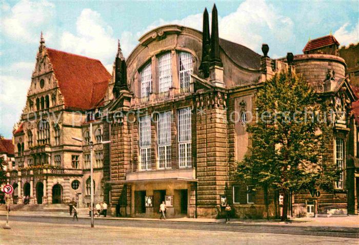 Bielefeld Stadttheater und Rathaus
