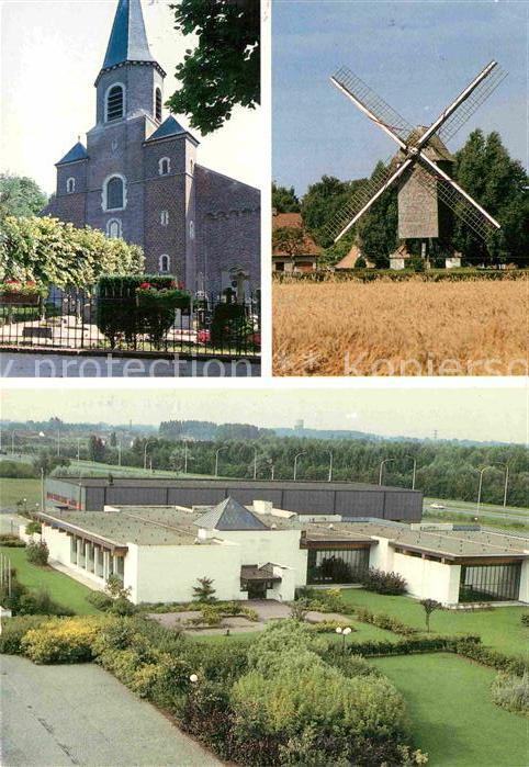 Sint-Martens-Latem St. Aldegondiskerk Windmolen