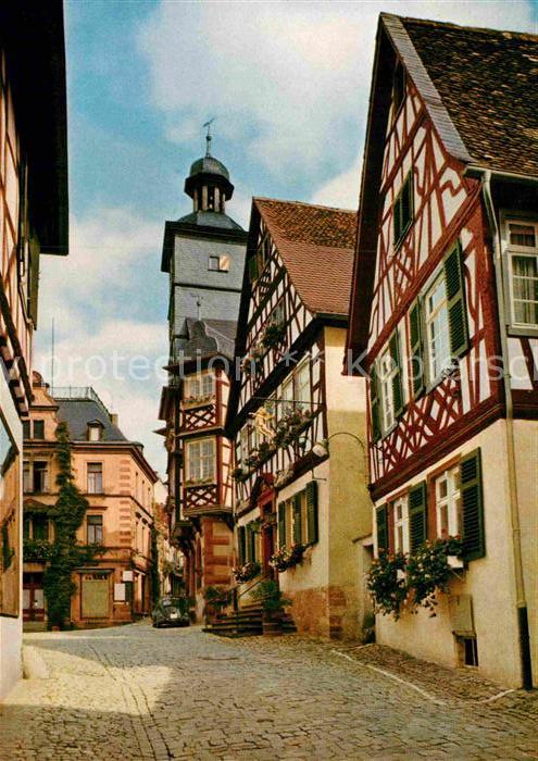 Heppenheim Bergstrasse Amtsgasse und Rathaus