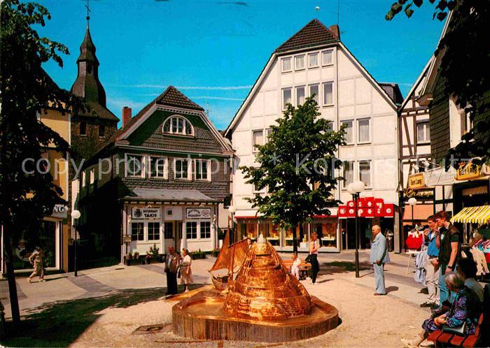 Hattingen Ruhr Obermarkt mit Treidlerbrunnen