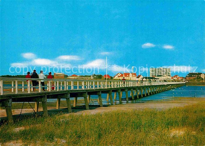 St Peter-Ording Seebruecke mit Sandbank