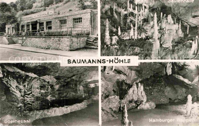 Hoehlen Caves Grottes Baumannshöhle Rübeland Goethesaal Hambu