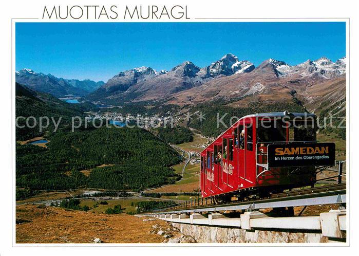 Zahnradbahn Muottas Muragl Celerina St. Moritz Silvaplana Sils Engadin