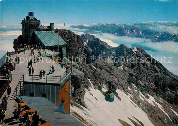 Seilbahn Bayerische Zugspitzbahn Gipfelstation Aussichtsterrasse