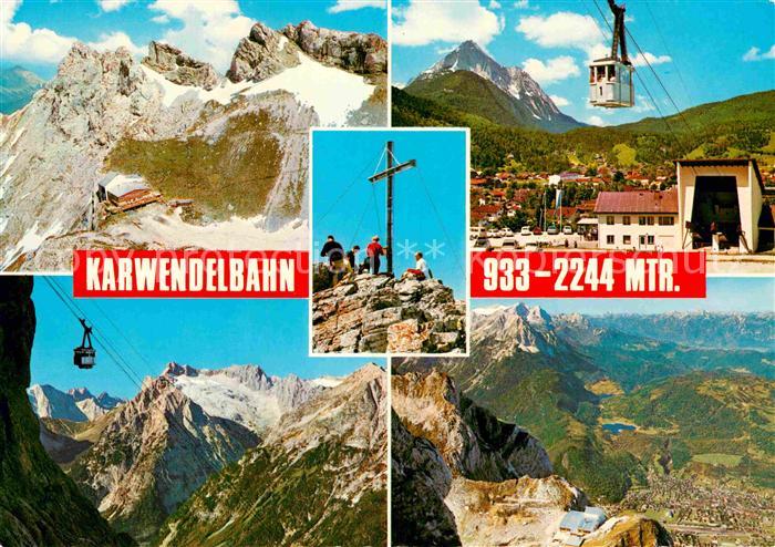 Seilbahn Karwendel Mittenwald Berggaststaette Karwendelbahn Talstation