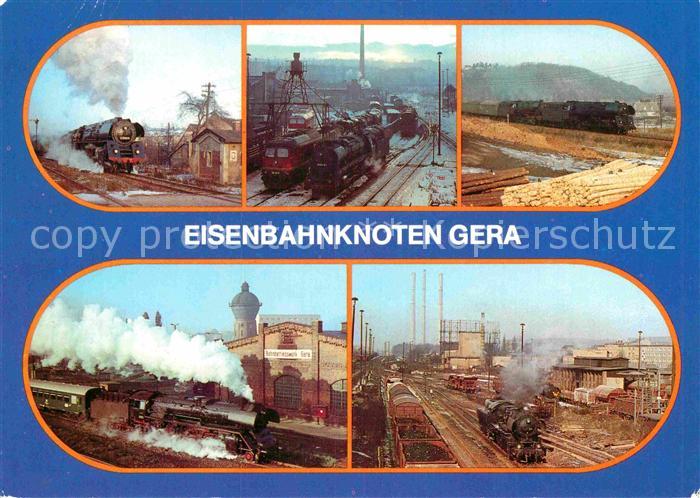 Lokomotive Eisenbahnknoten Gera Zwoeten Bahnbetriebswerk Gueterbahnhof