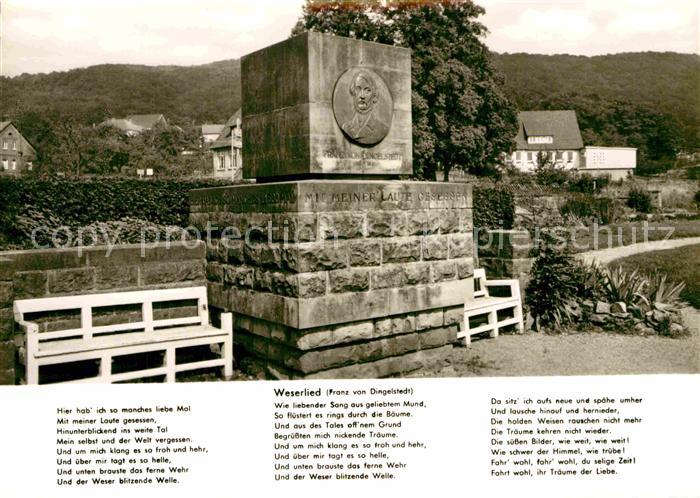 Liederkarte Weserlied Franz von Dingelstedt
