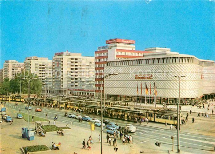 Strassenbahn Leipzig Warenhaus Konsument am Bruehl