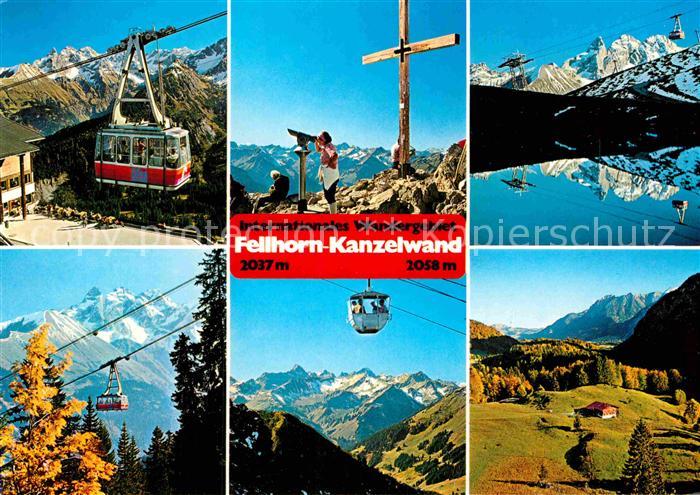 Seilbahn Fellhorn Kanzelwand Oberstdorf Kleinwalsertal Hochalpenkette