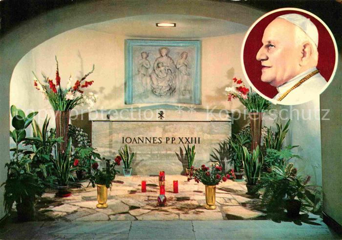 Papst Tomba Papa Giovanni XXIII Basilica S. Pietro Citta del Vaticano