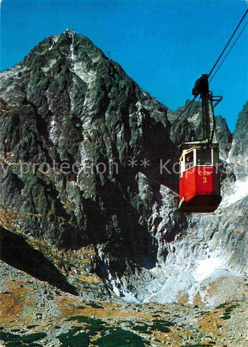 Seilbahn Vysoke Tatry Skalnata dolina Lomnicky stit
