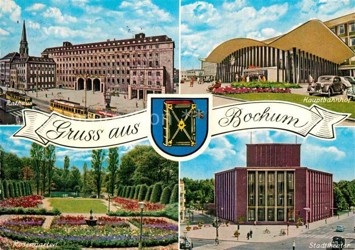 Strassenbahn Bochum Rathaus Hauptbahnhof Rosengarten Stadttheater