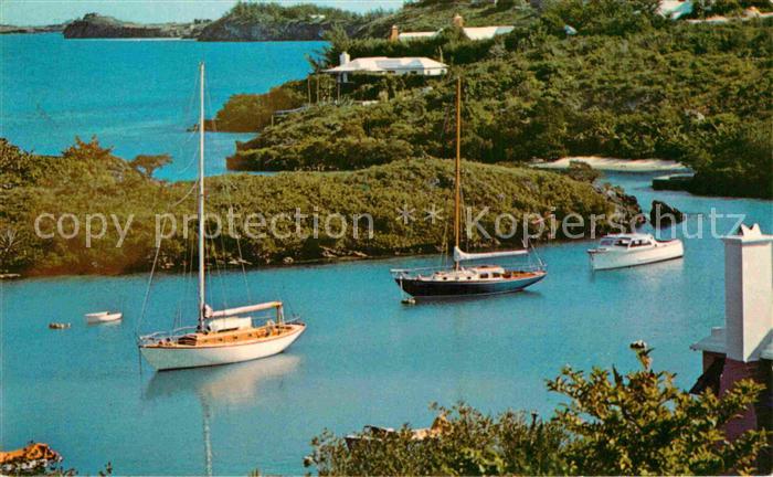 Bermuda Panorama Küste Segelboote