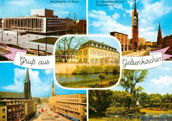 GELSENKIRCHEN NRW Musiktheater im Revier Kirche Stadtpark Stadtmitte Schloss