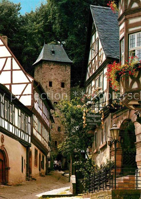 Miltenberg Main Schnatterloch Altstadt Fachwerkhaus Turm